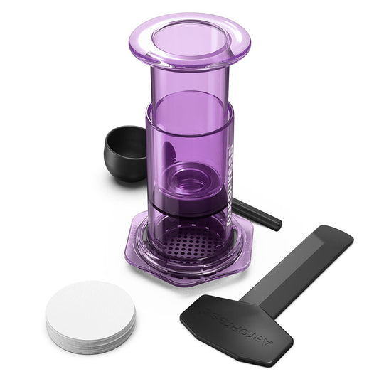 AeroPress Coffee Maker - Clear Purple