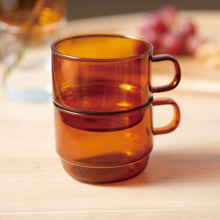 Stack Mug Cup 300ml - Amber - Hario