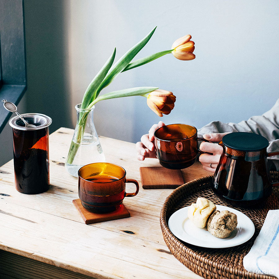 Stack Mug Cup 300ml - Amber - Hario