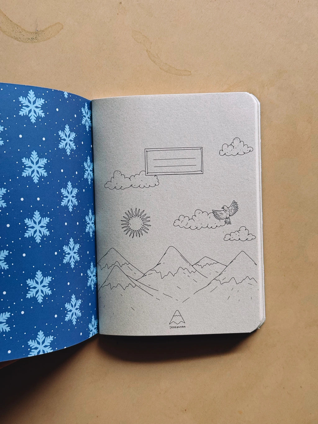 Mini Notebook – Frozen Mountains