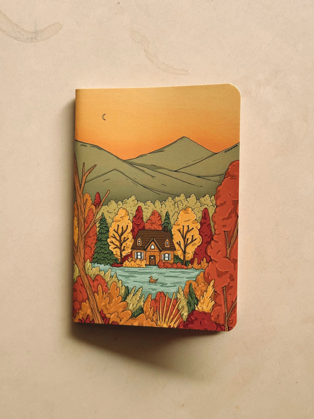 Mini Notebook – Autumn Cabin